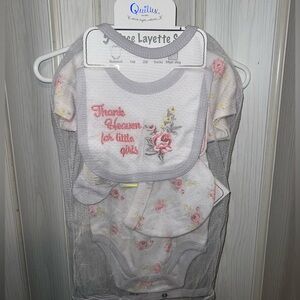 5 Piece Baby Girl Layette Set